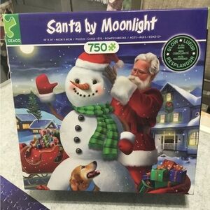 Ceaco Santa by Moonlight Puzzle - 750 Pieces